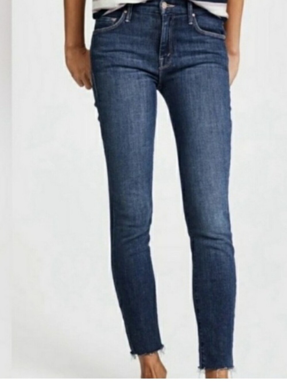 Mother Denim Looker Ankle Fray Girl Crush Size 27